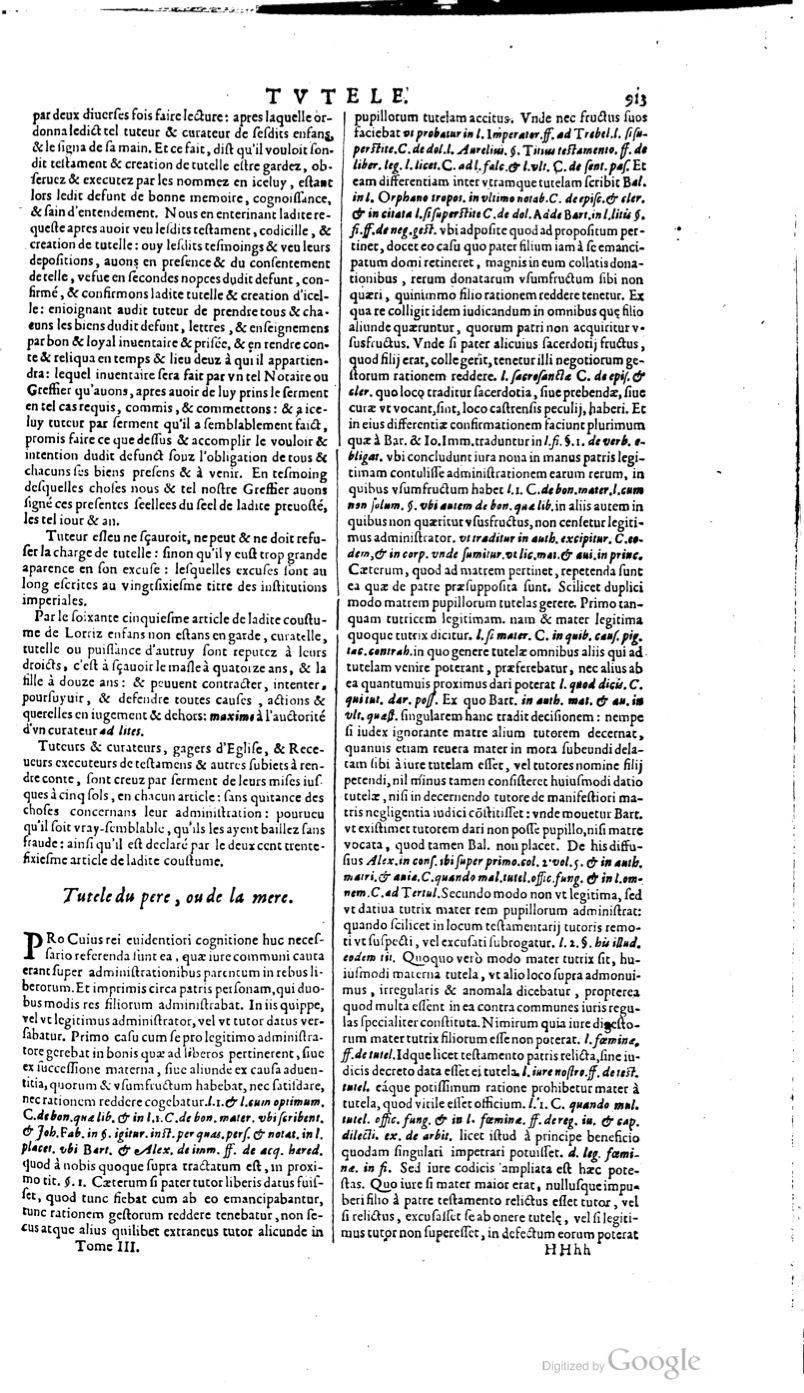 1629 - Veuve Nicolas Buon - Trésor du droit français (21754 T. 3) - BM Lyon