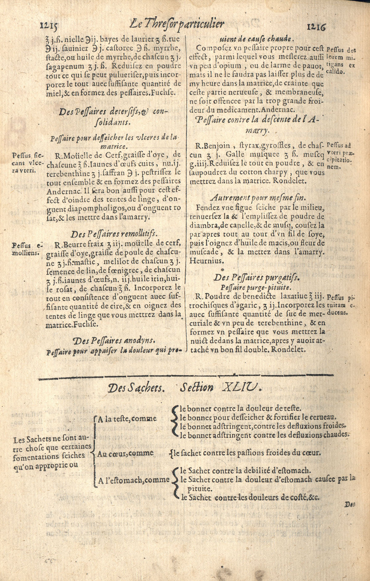 1610 - Étienne Gamonet - Grand Trésor ou dispensaire - CESR Tours