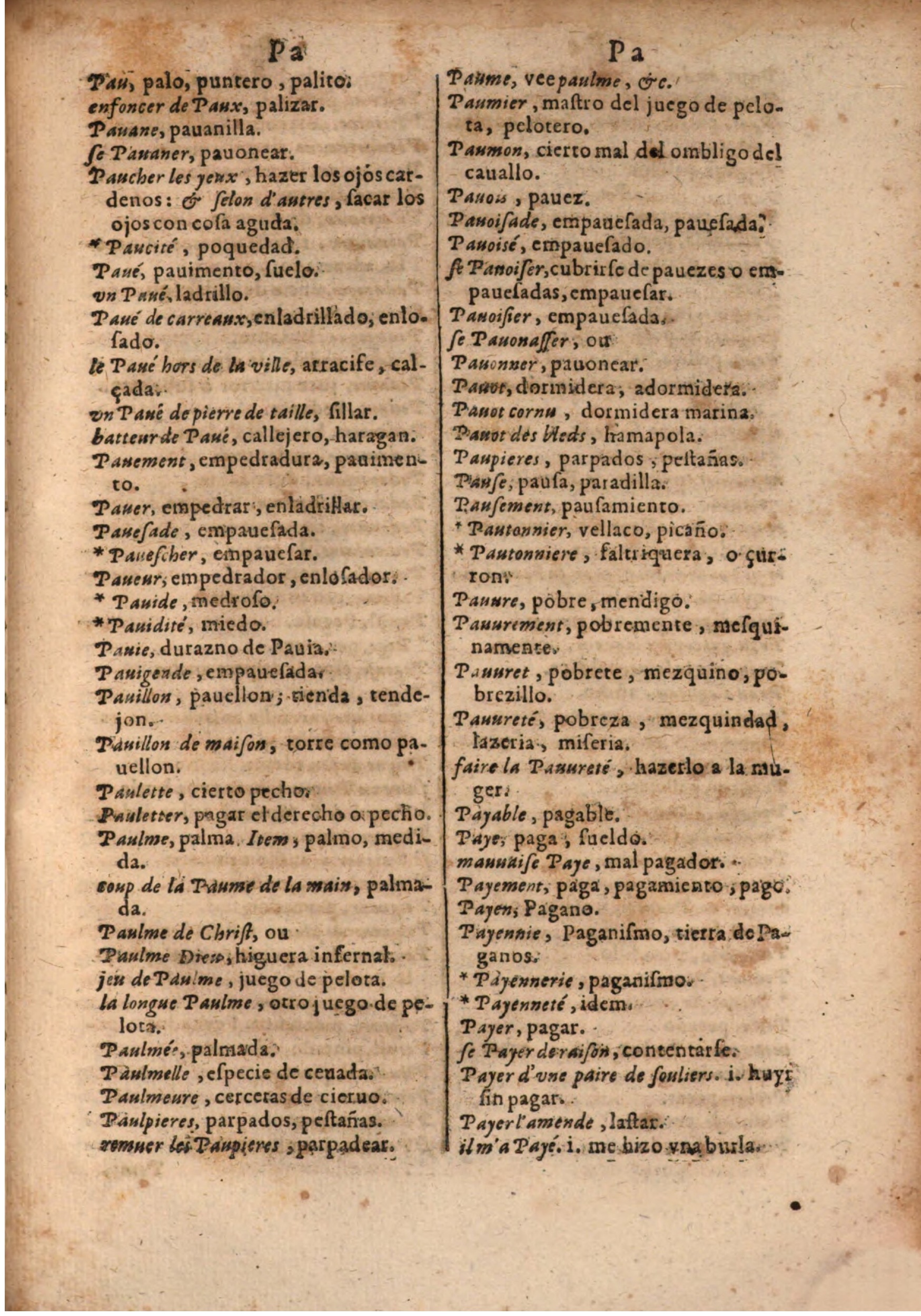 1645 - A. de Sommaville et A. Courbé - Trésor des deux langues espagnole et française (Seconde partie) - BSB Munich