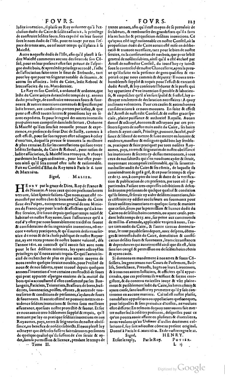 1629 - Veuve Nicolas Buon - Trésor du droit français (21754 T. 2) - BM Lyon