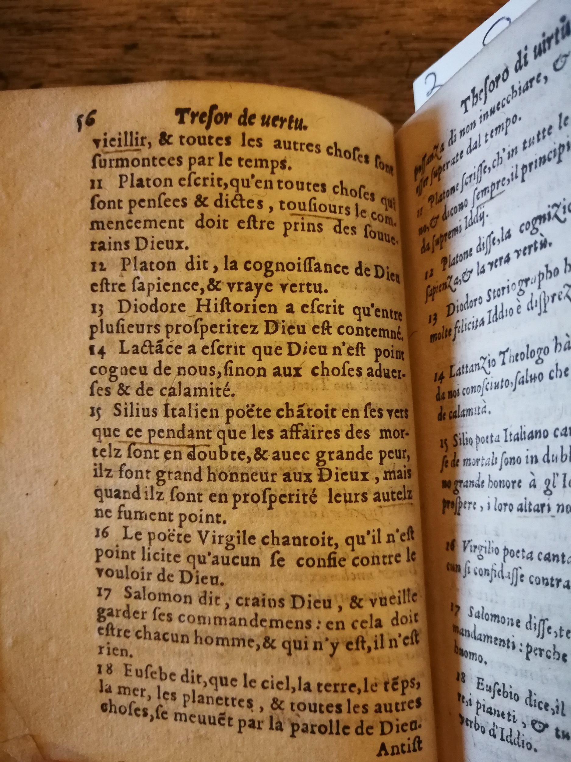 1576 - Benoît Rigaud - Trésor de vertu - BNC Florence