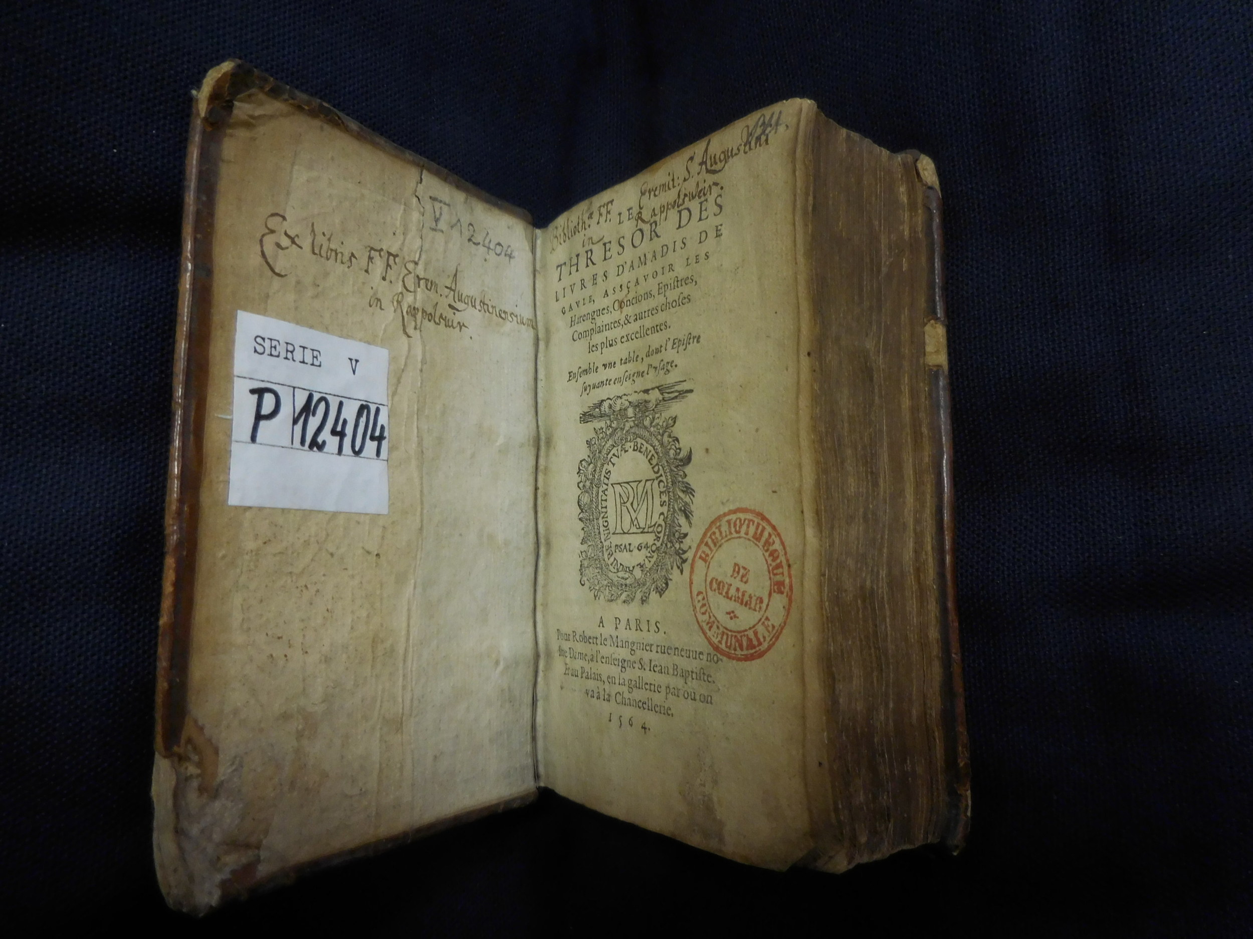 1564 - Robert Le Mangnier - Trésor d’Amadis - BM Colmar 1564 - Robert Le Mangnier - Trésor d’Amadis - BM Colmar