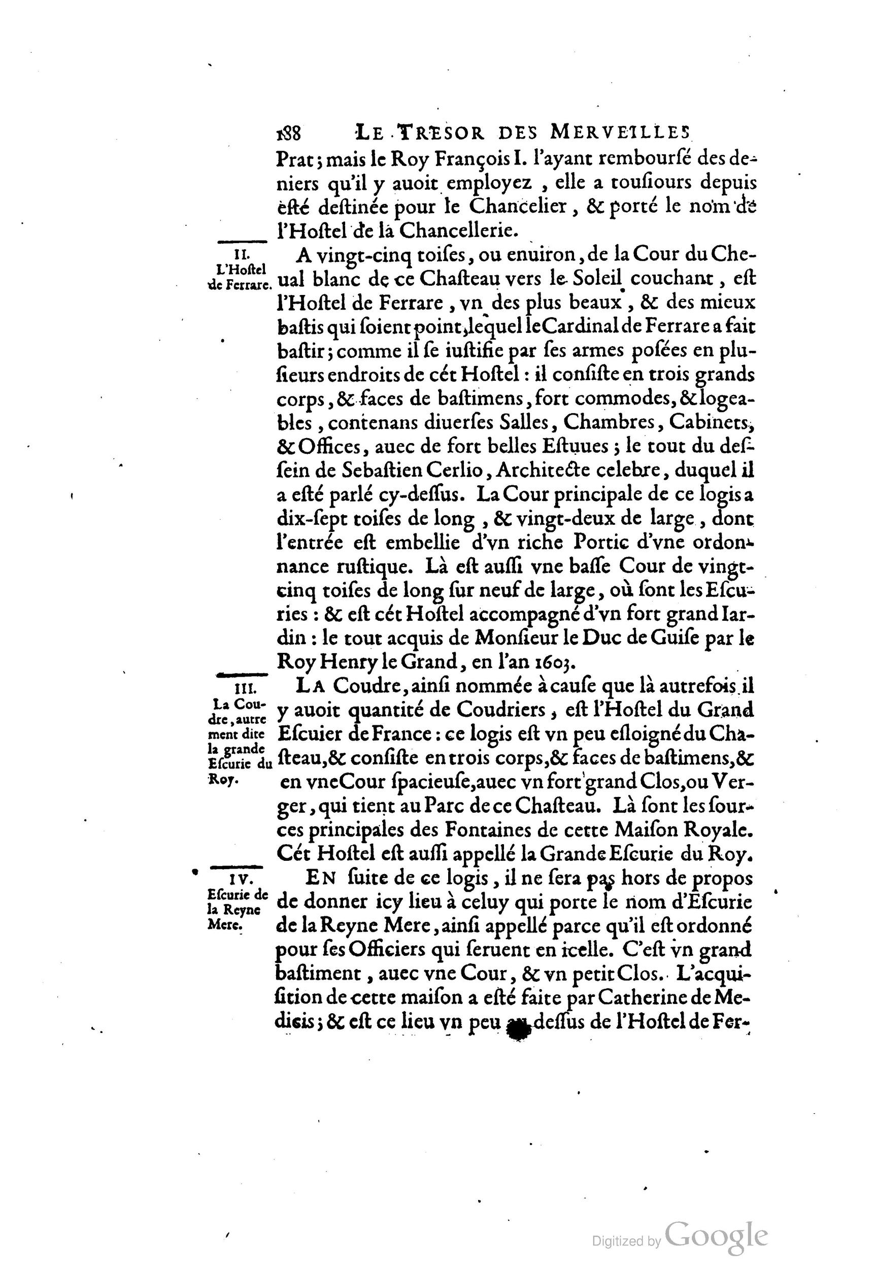 1642 - Sébastien Cramoisy - Trésor des merveilles de la maison royale de Fontainebleau - BM Lyon 1642 - Sébastien Cramoisy - Trésor des merveilles de la maison royale de Fontainebleau - BM Lyon