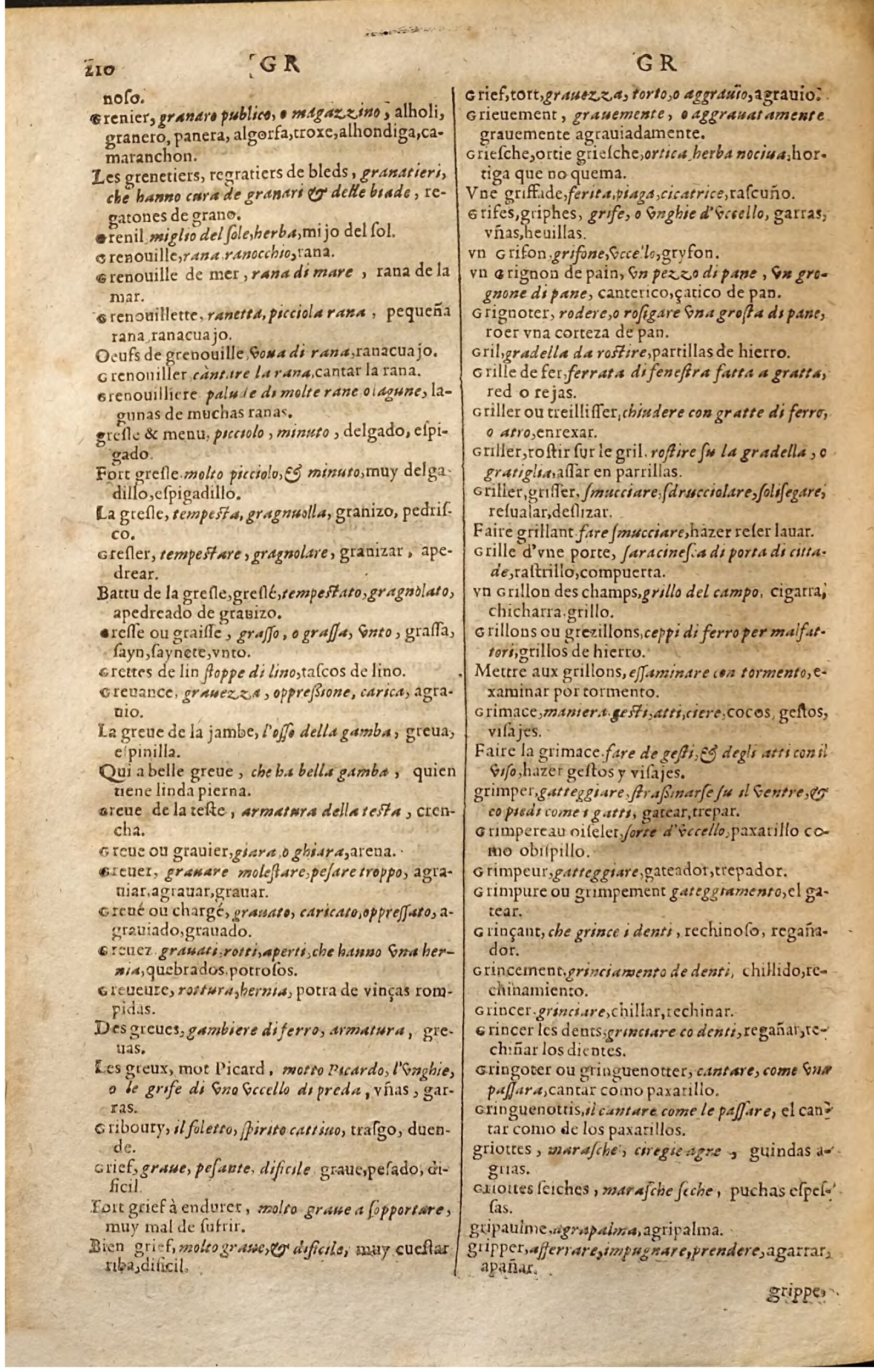 1627 - Jacques Crespin - Trésor des trois langues (Seconde partie) - Regensburg