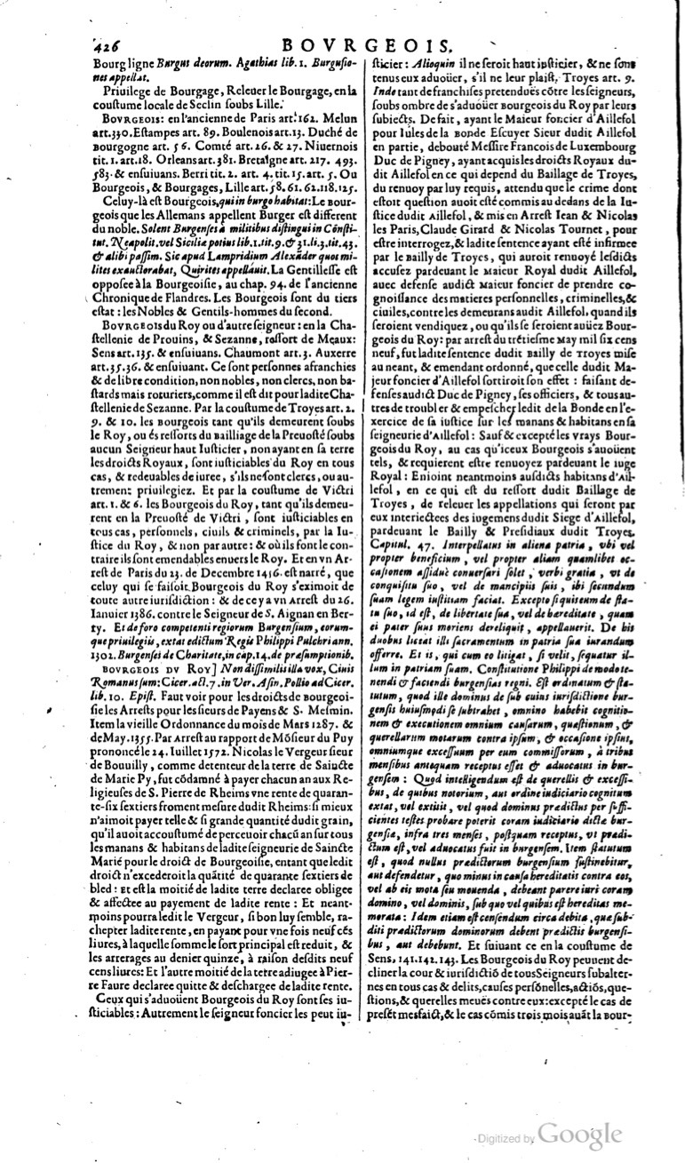 1629 - Veuve Nicolas Buon - Trésor du droit français (29620 T. 1) - BM Lyon
