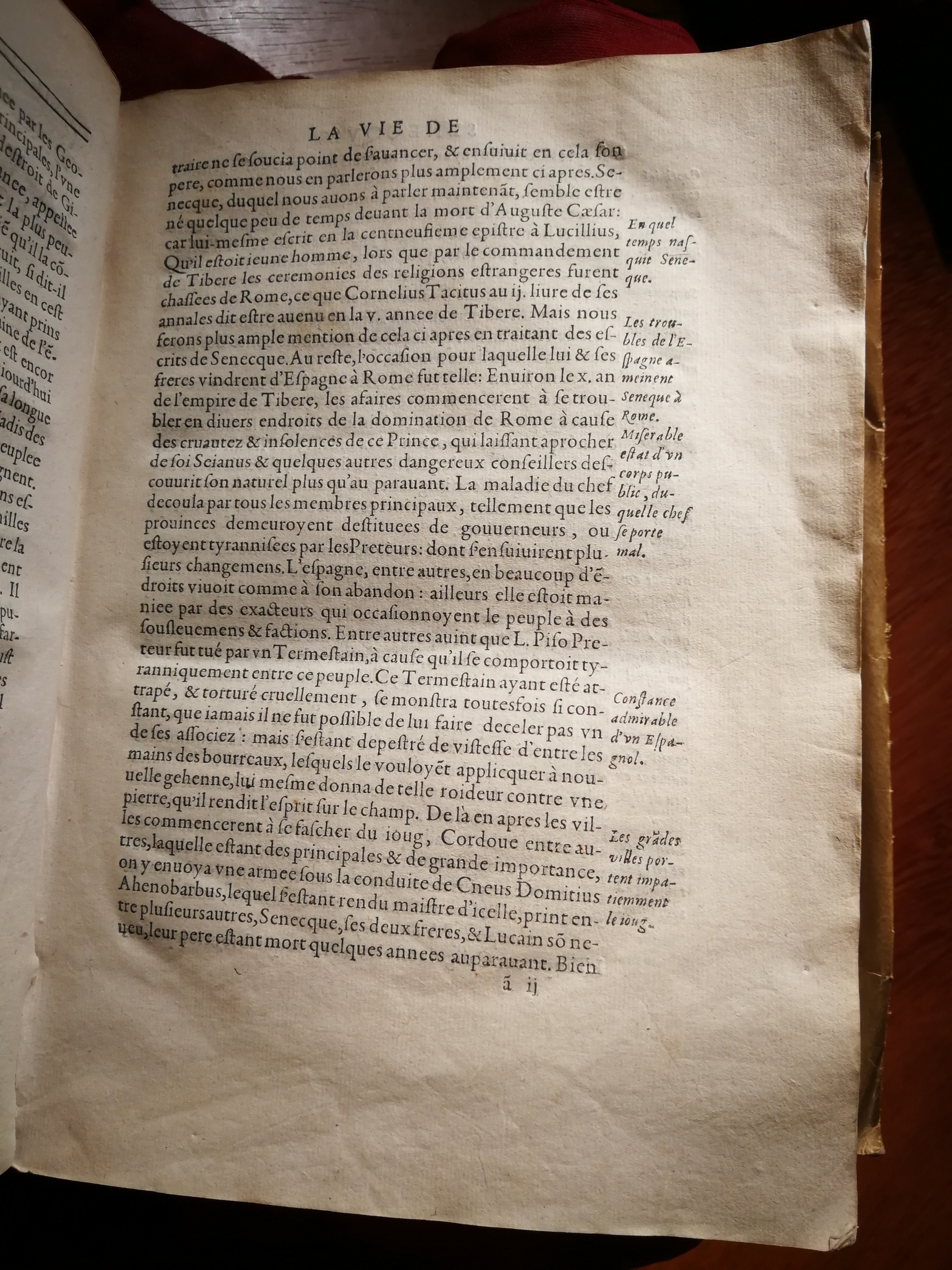 1595 - Jean Houzé - Œuvres morales et mêlées de Sénèque, Trésor de philosophie morale - T. 1 - BnF