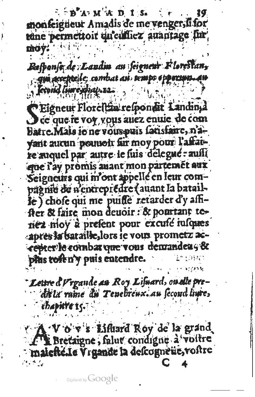 1567 - Jean Pygot - Trésor des Amadis - BM Lyon