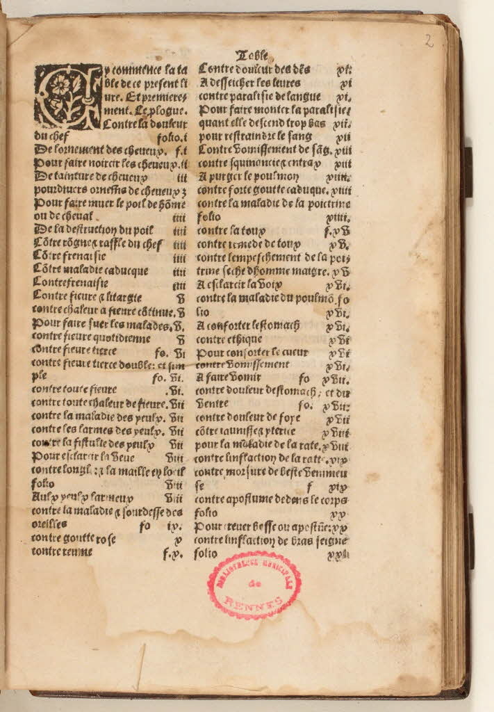 1507 - Jean et Richard Macé - Trésor des pauvres - BM Rennes