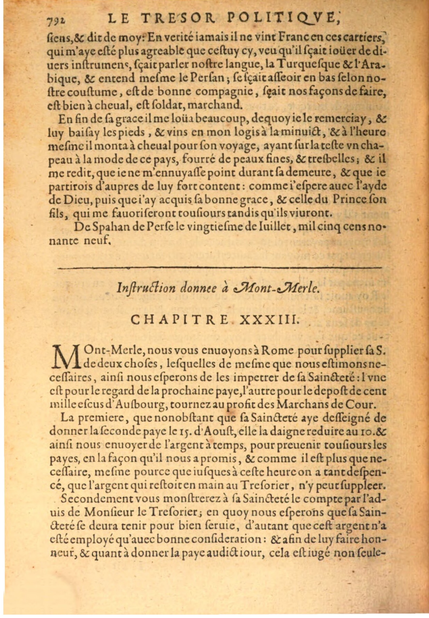 1608 - Pierre Chevalier - Trésor politique - BSB Munich