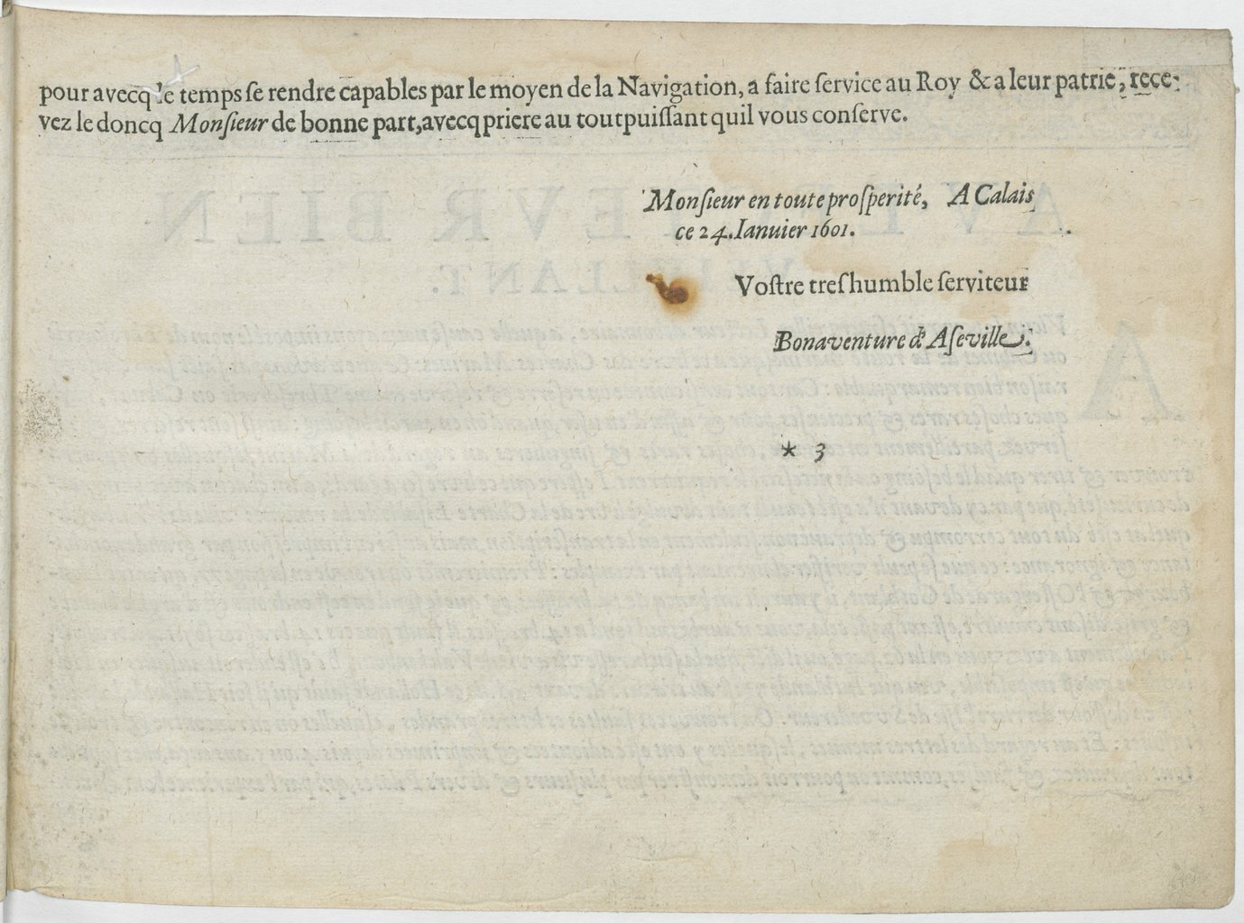 1601 - Bonaventure d’Aseville - Trésorerie ou cabinet de route marinesque - BnF