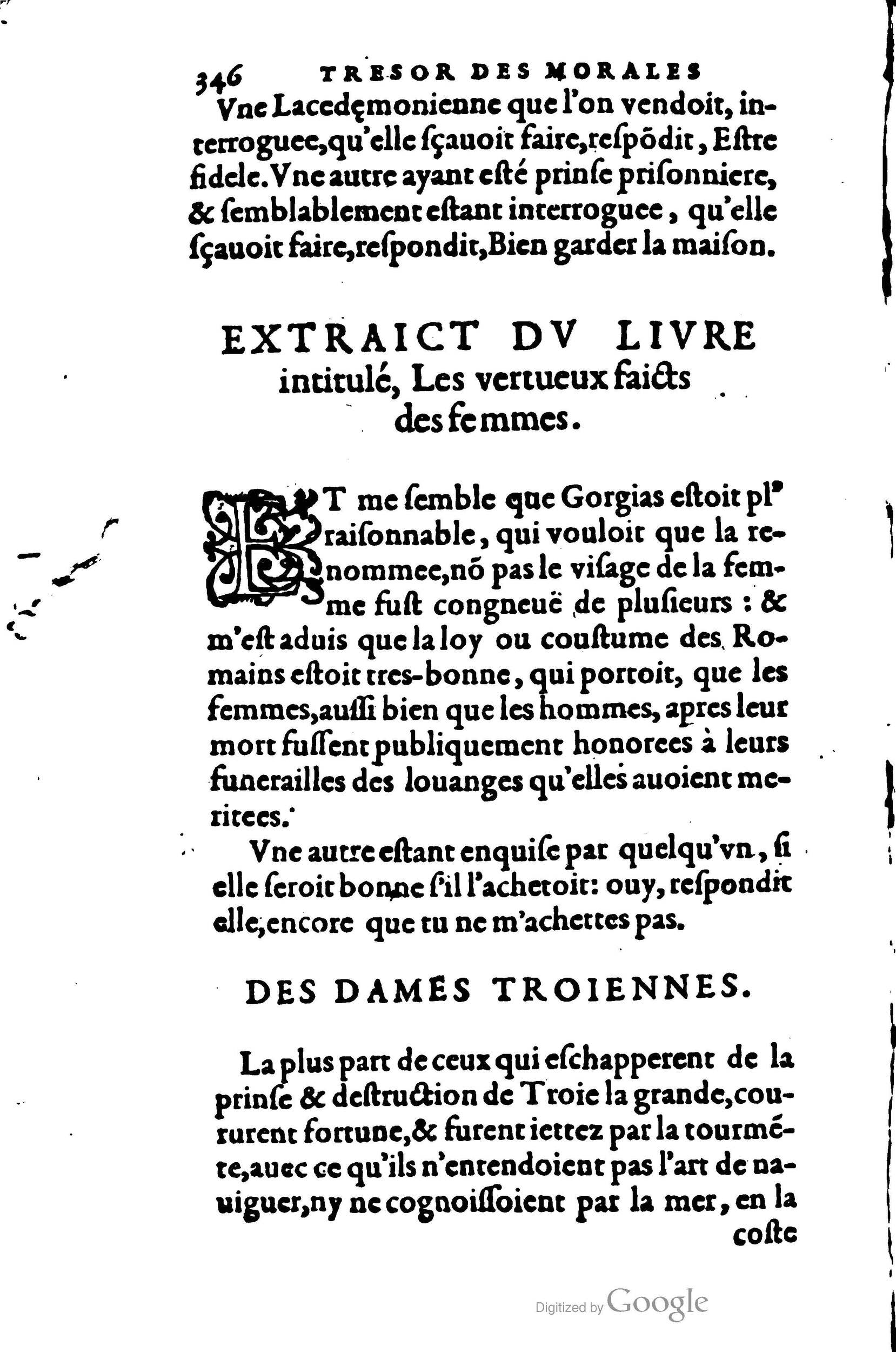 1578 - Jean Poupy - Trésor des morales de Plutarque - BSB Munich