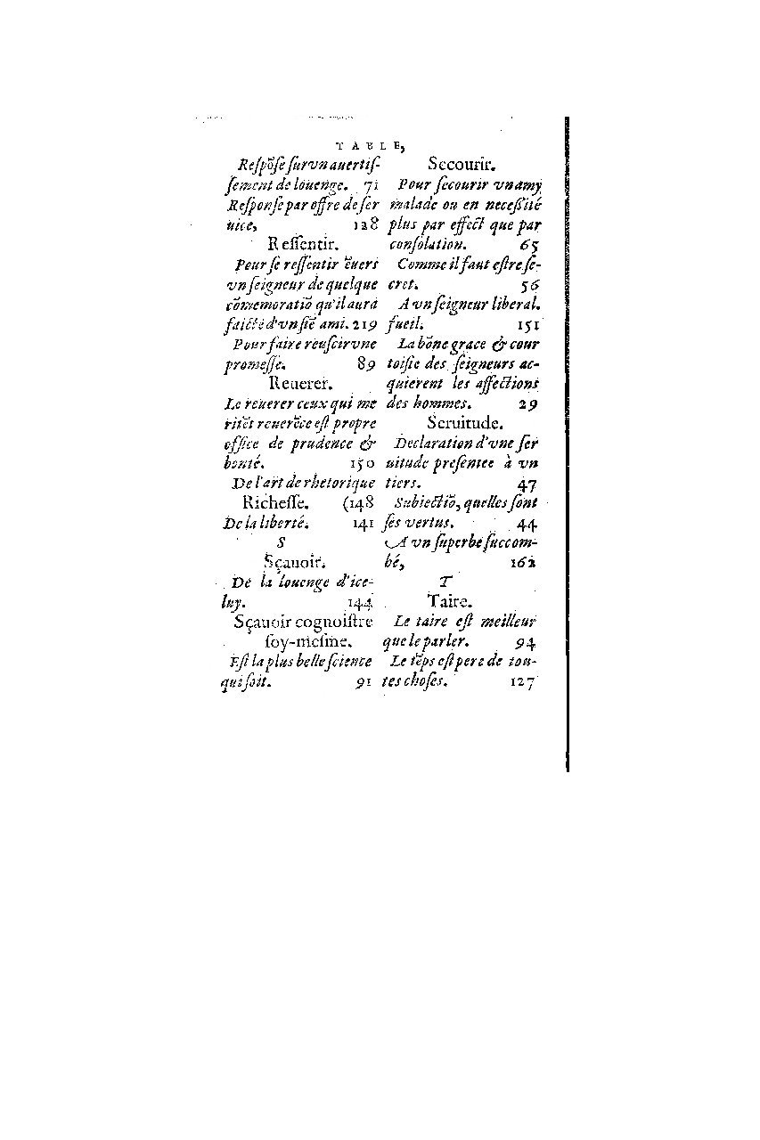 1572 - Nicolas Du Chemin - Finances et Trésor de la plume française - BM Lyon