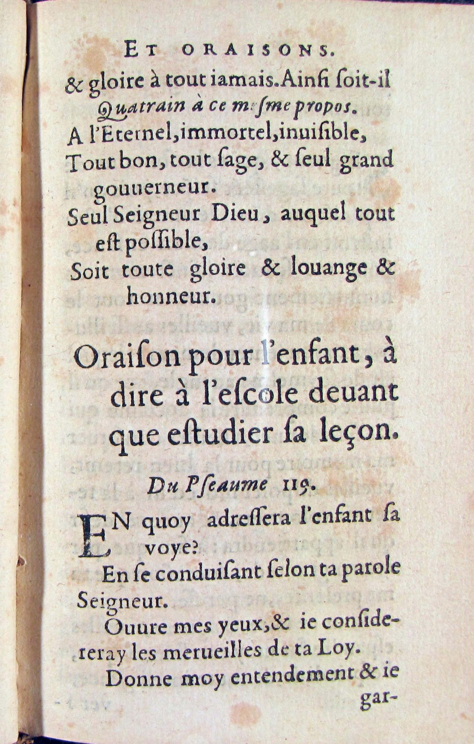 1572 - Antoine Certia - Trésor des prières, oraisons et instructions chrétiennes - Nîmes