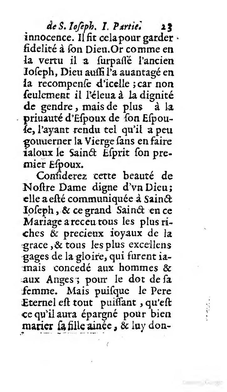1646 - Jean Piot - Trésor inestimable de Saint-Joseph - BNC Rome