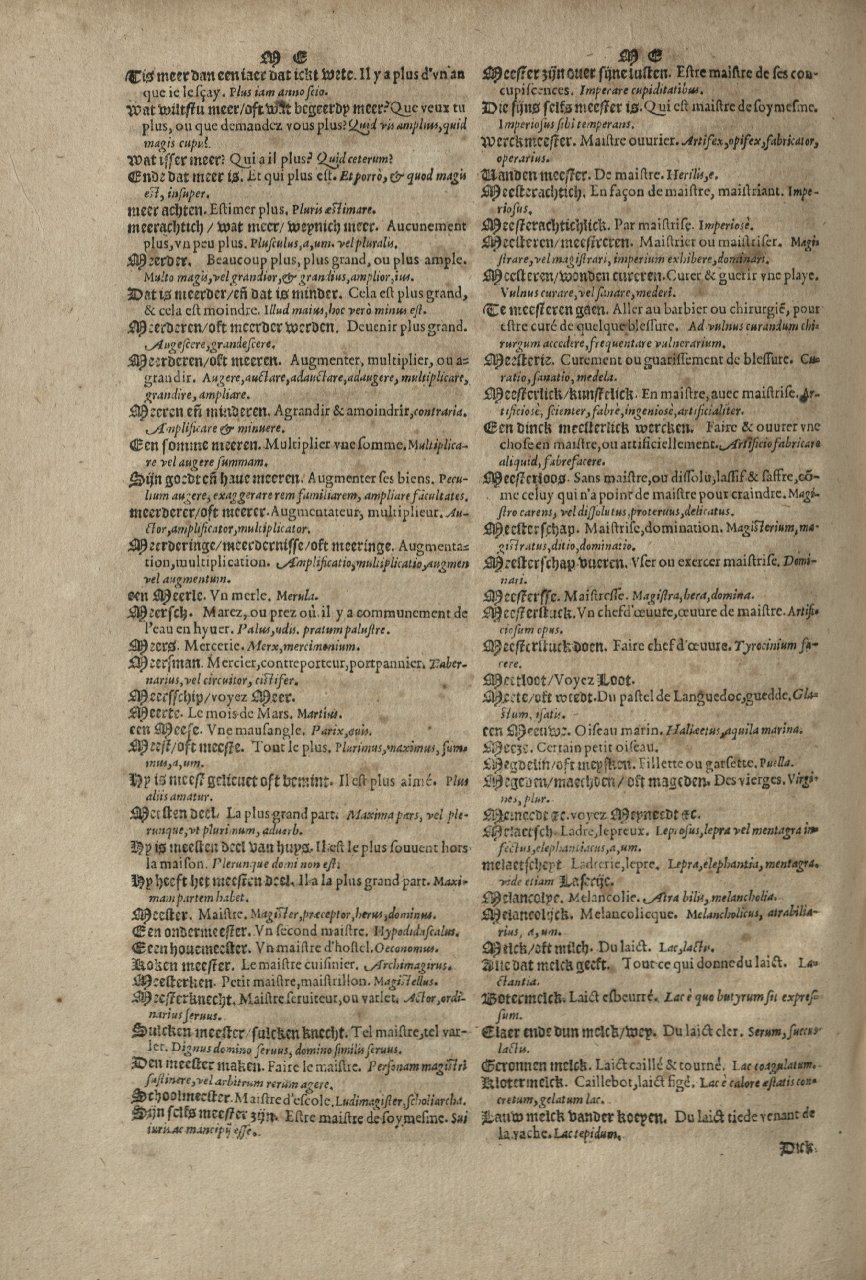1573 - Christophe Plantin - Trésor du langage bas-allemand - Greifswald