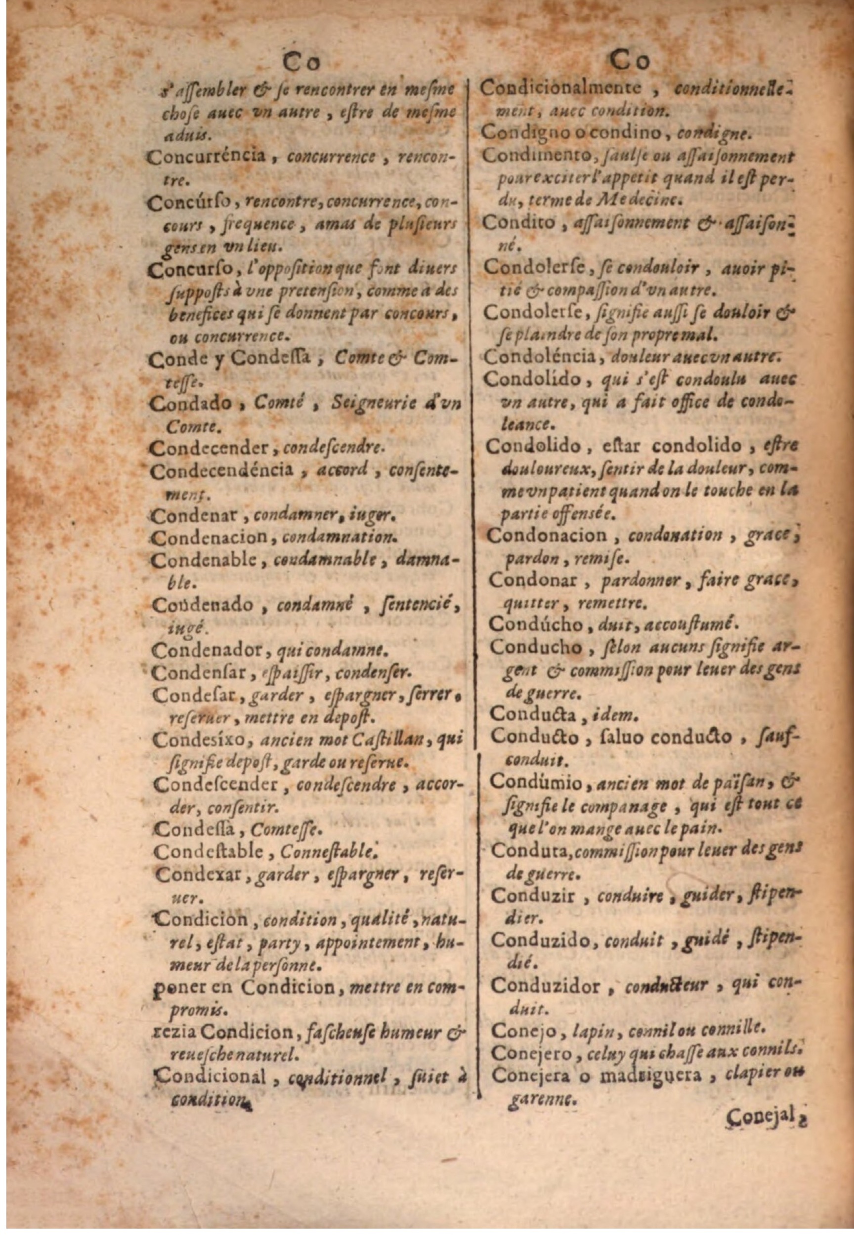 1645 - A. de Sommaville et A. Courbé - Trésor des deux langues espagnole et française - BSB Munich
