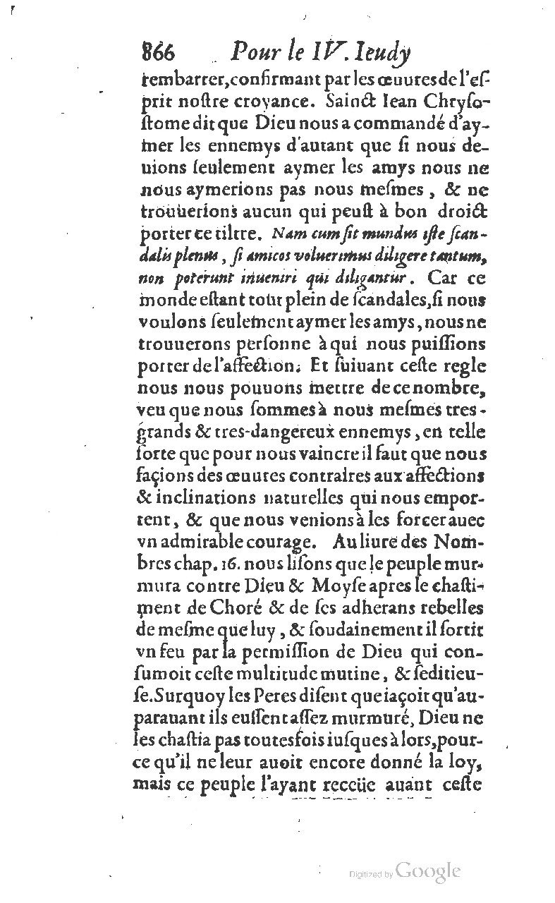 1607 - Nicolas Du Fossé - Trésor quadragésimal - T 01 - BM Lyon