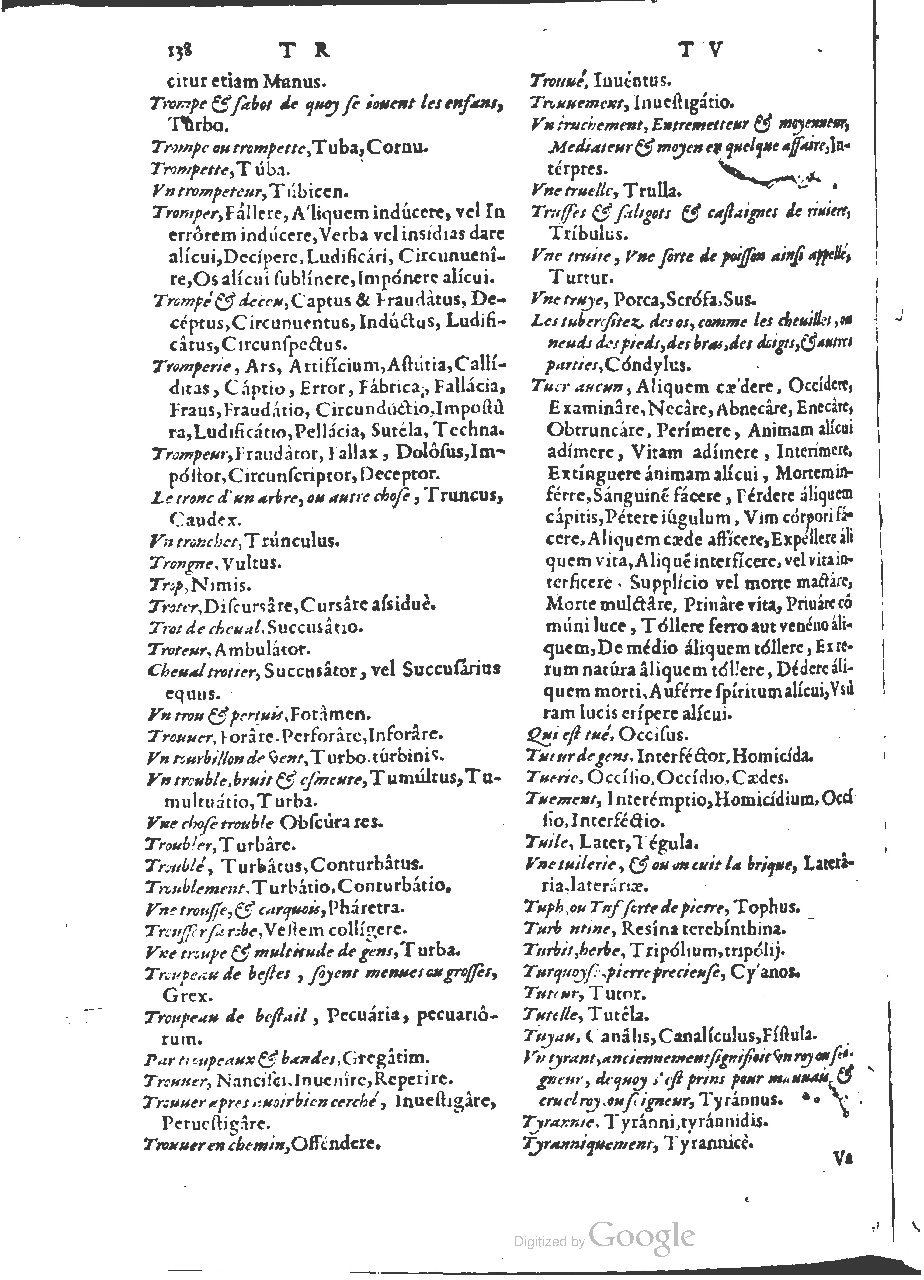 1564 - Henri Hylaire et Louis Cloquemin - Trésor des mots et traits français - BSB Munich