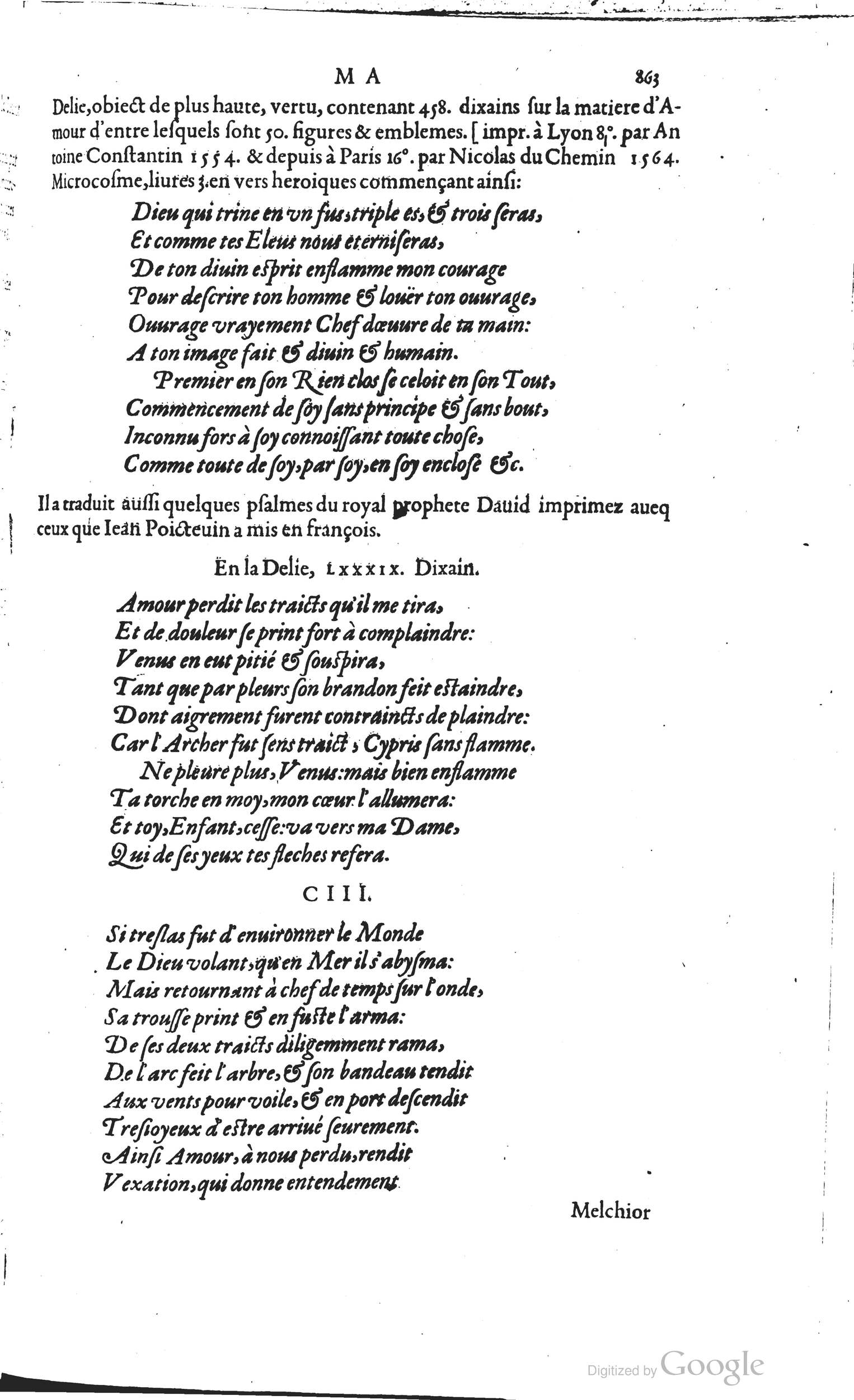 1585 - Barthélemy Honorat - Bibliothèques françaises - BSB Munich