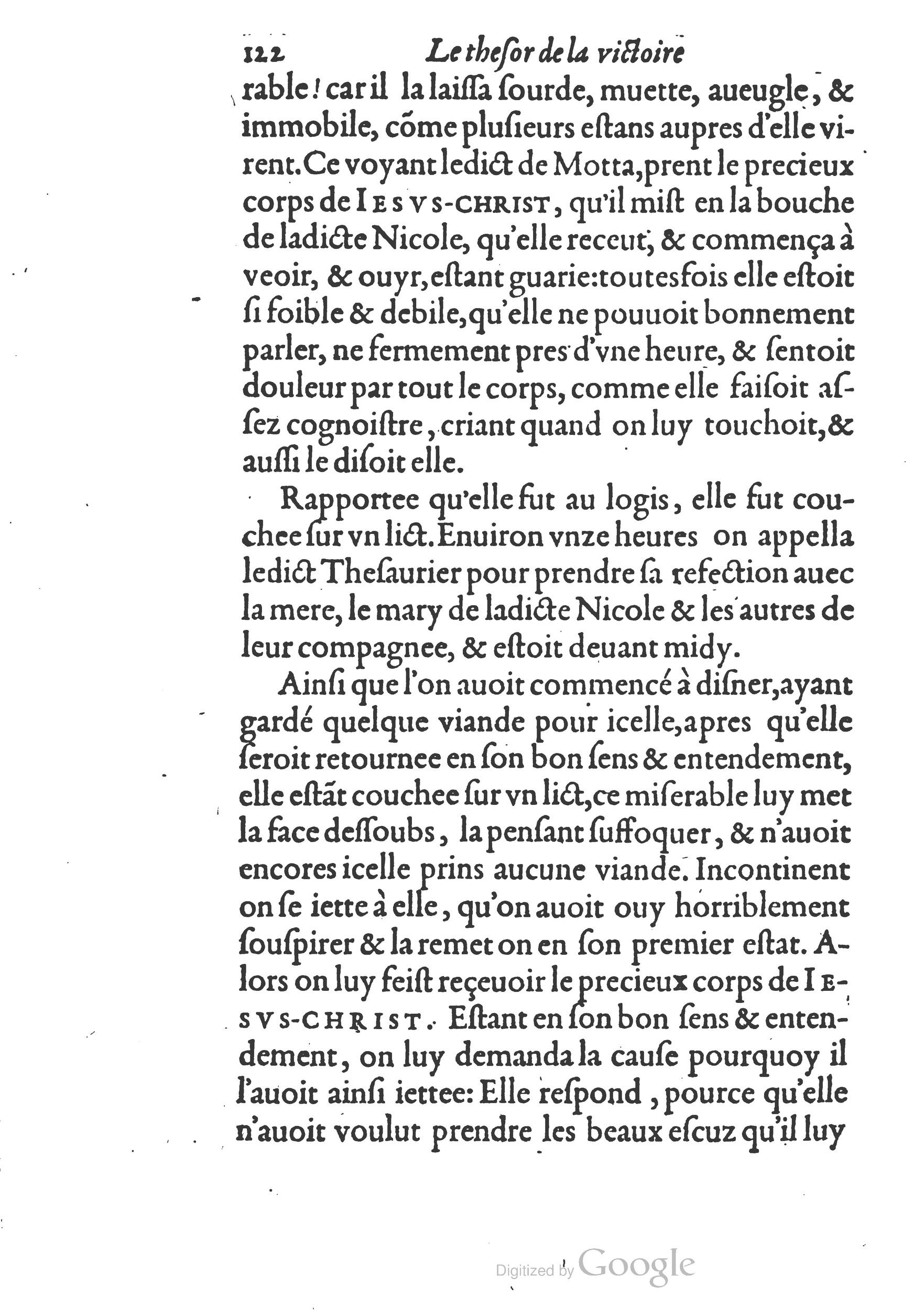 1578 - Nicolas Chesneau - Trésor et entière histoire de la triomphante victoire du corps de Dieu sur l’esprit malin - British Library 1578 - Nicolas Chesneau - Trésor et entière histoire de la triomphante victoire du corps de Dieu sur l’esprit malin - British Library