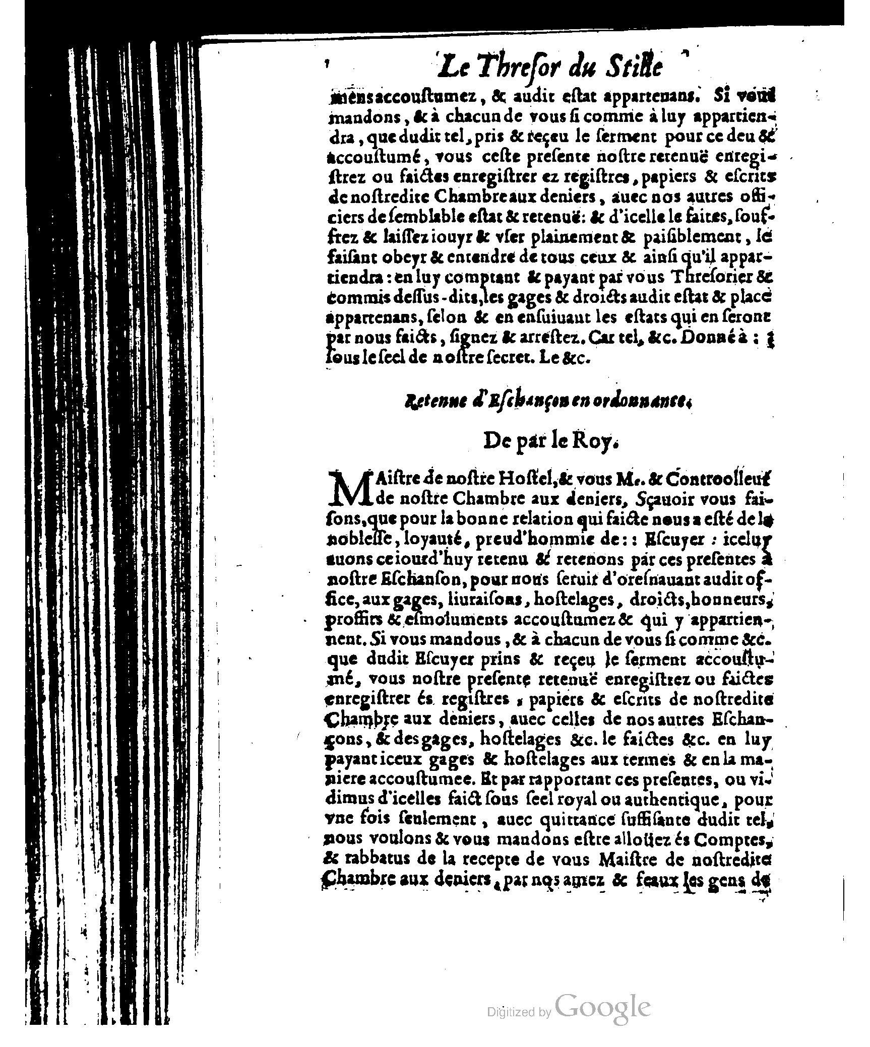 1614 - Jean Richer - Trésor du nouveau style et protocole de la chancellerie de France - BSB Munich