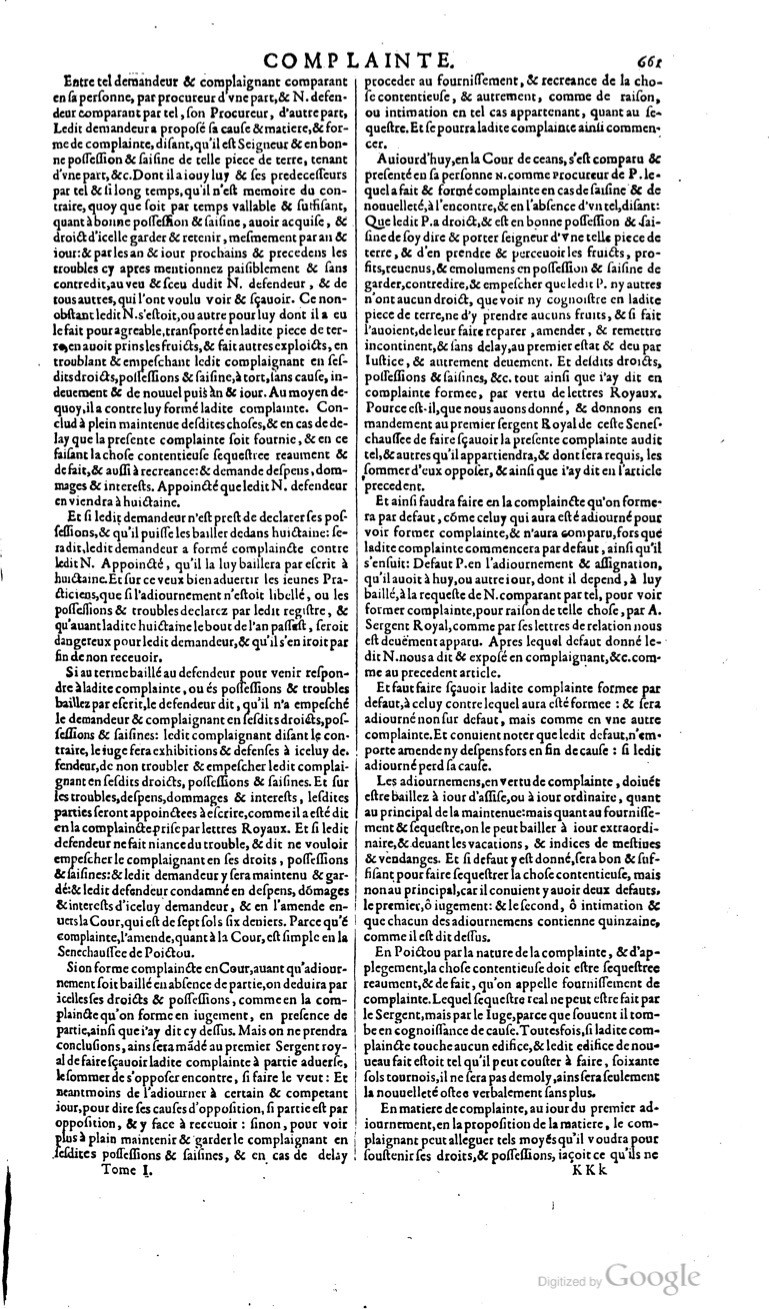 1629 - Veuve Nicolas Buon - Trésor du droit français (29620 T. 1) - BM Lyon