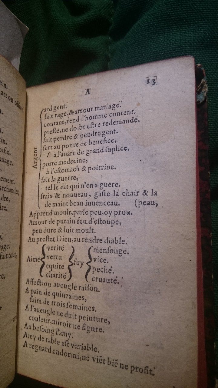 1579 - Nicolas Lescuyer - Trésor des sentences dorées - BnF
