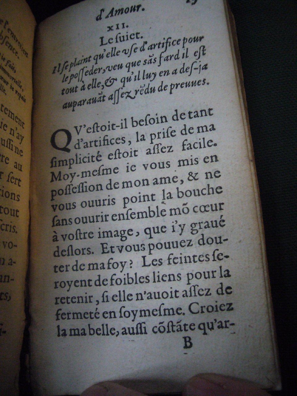 1597 - Matthieu Guillemot - Trésor d’amour - BnF Arsenal