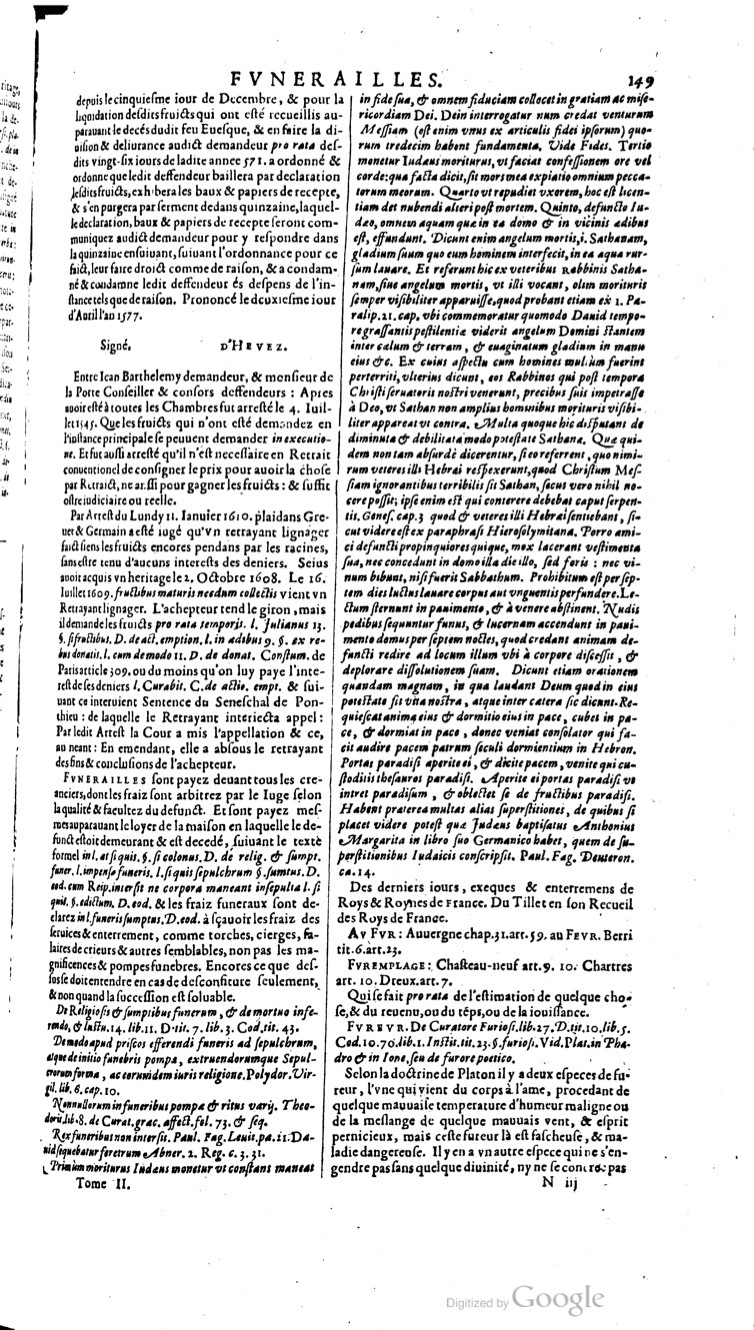 1629 - Veuve Nicolas Buon - Trésor du droit français (29620 T. 2) - BM Lyon