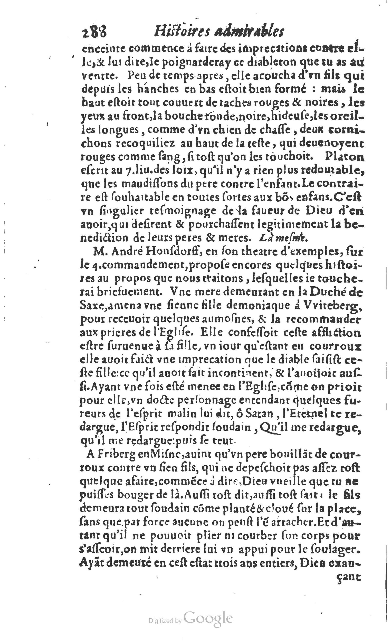 1610 - Paul Marceau - Trésor d’histoires admirables et mémorables - Princeton