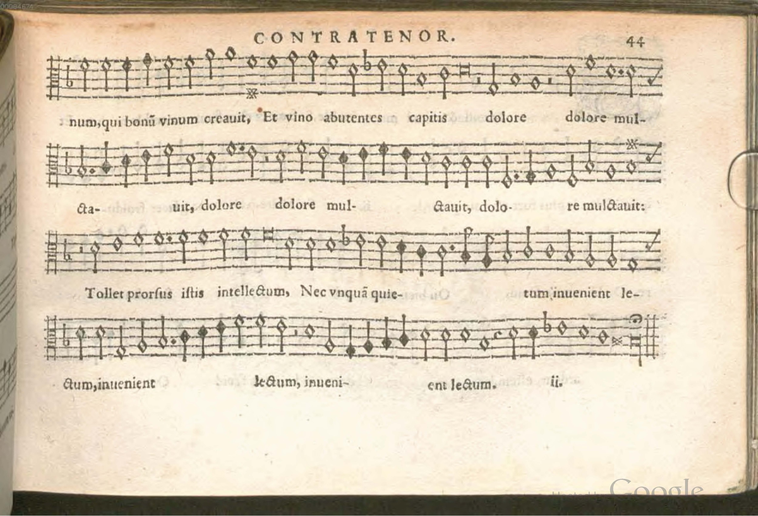 1576 - [Pierre de Saint-André] - Trésor de musique d’Orlande de Lassus Contratenor - BSB Munich