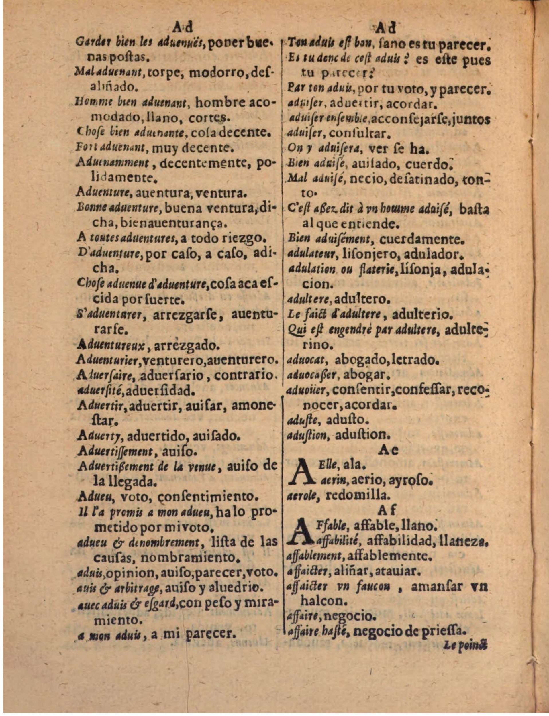 1624 - Hubert Antoine - Trésor des deux langues espagnole et française (Seconde partie) - BSB Munich