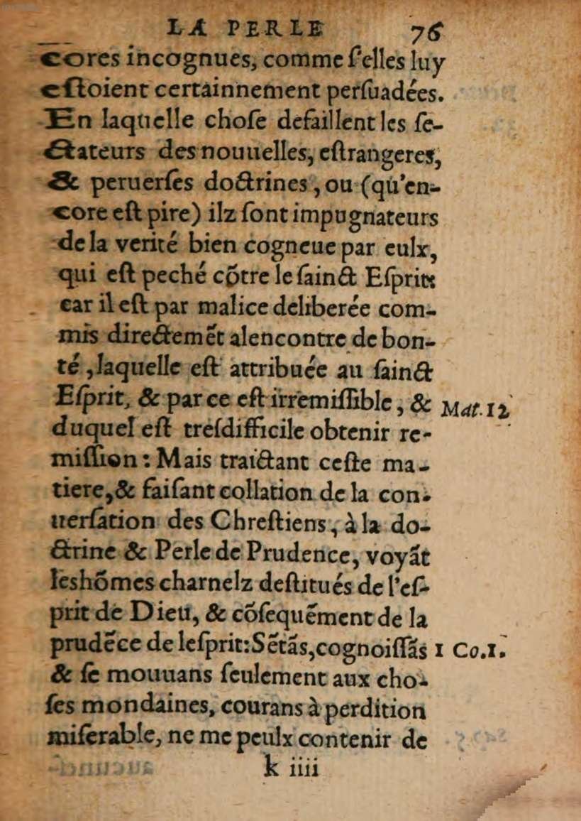 1548 - René Avril et Vivant Gaulterot - Perle précieuse évangélique et Trésor divin - BSB Munich