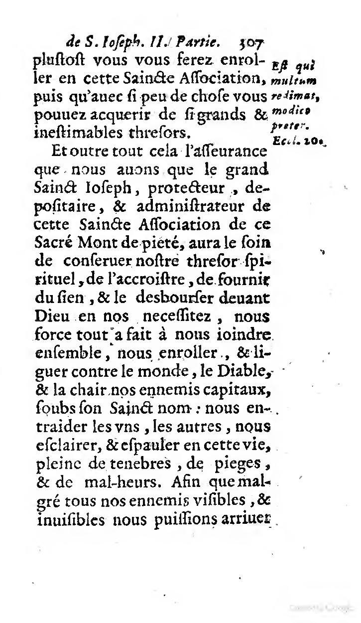 1646 - Jean Piot - Trésor inestimable de Saint-Joseph - BNC Rome