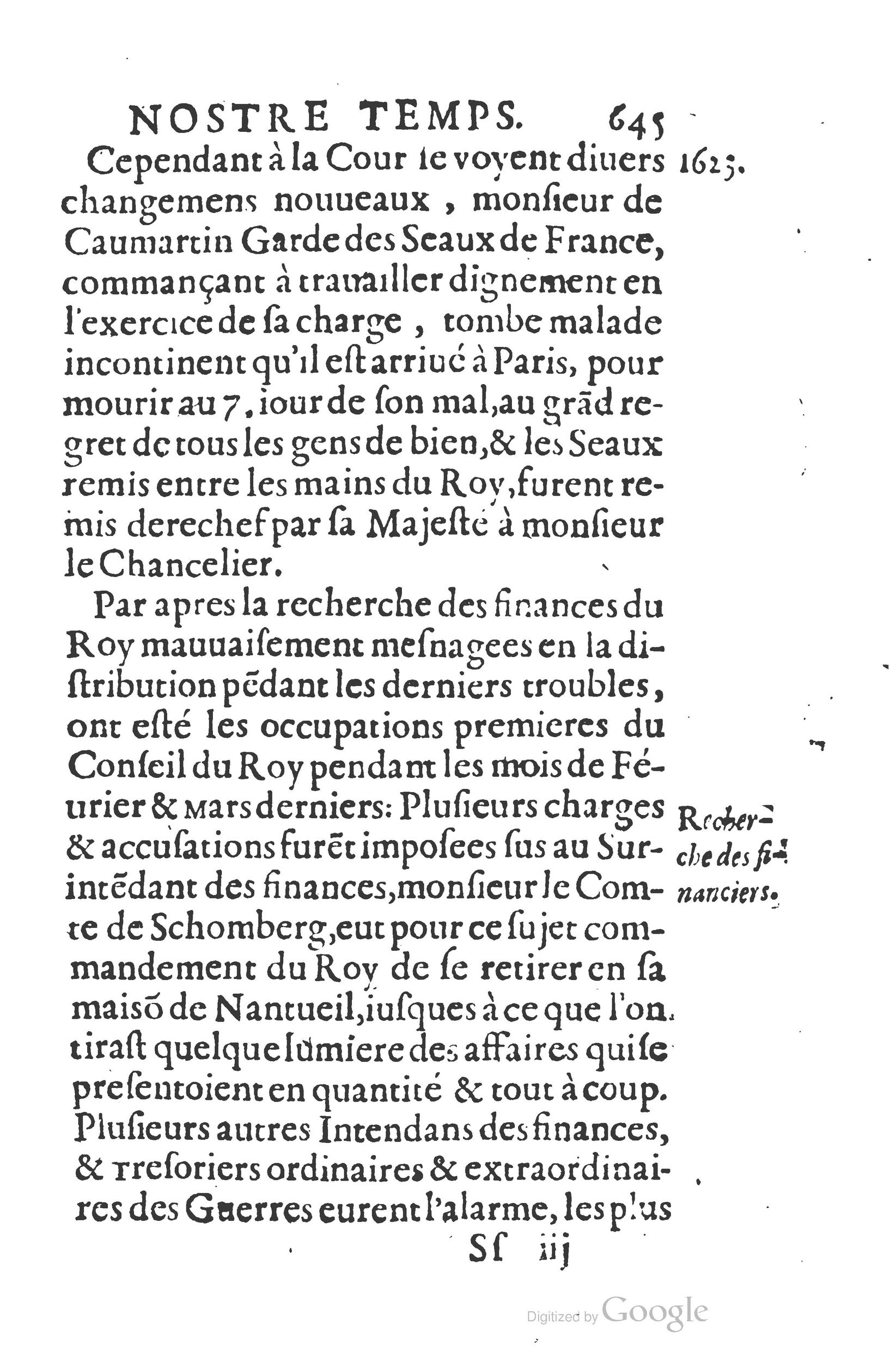 1626 - Joseph Bouillerot - Trésor de l’histoire générale de notre temps - BSB Munich
