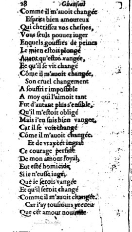 1623 - Jacques Cailloüé - Trésor ou recueil des chansons amoureuses - British Library