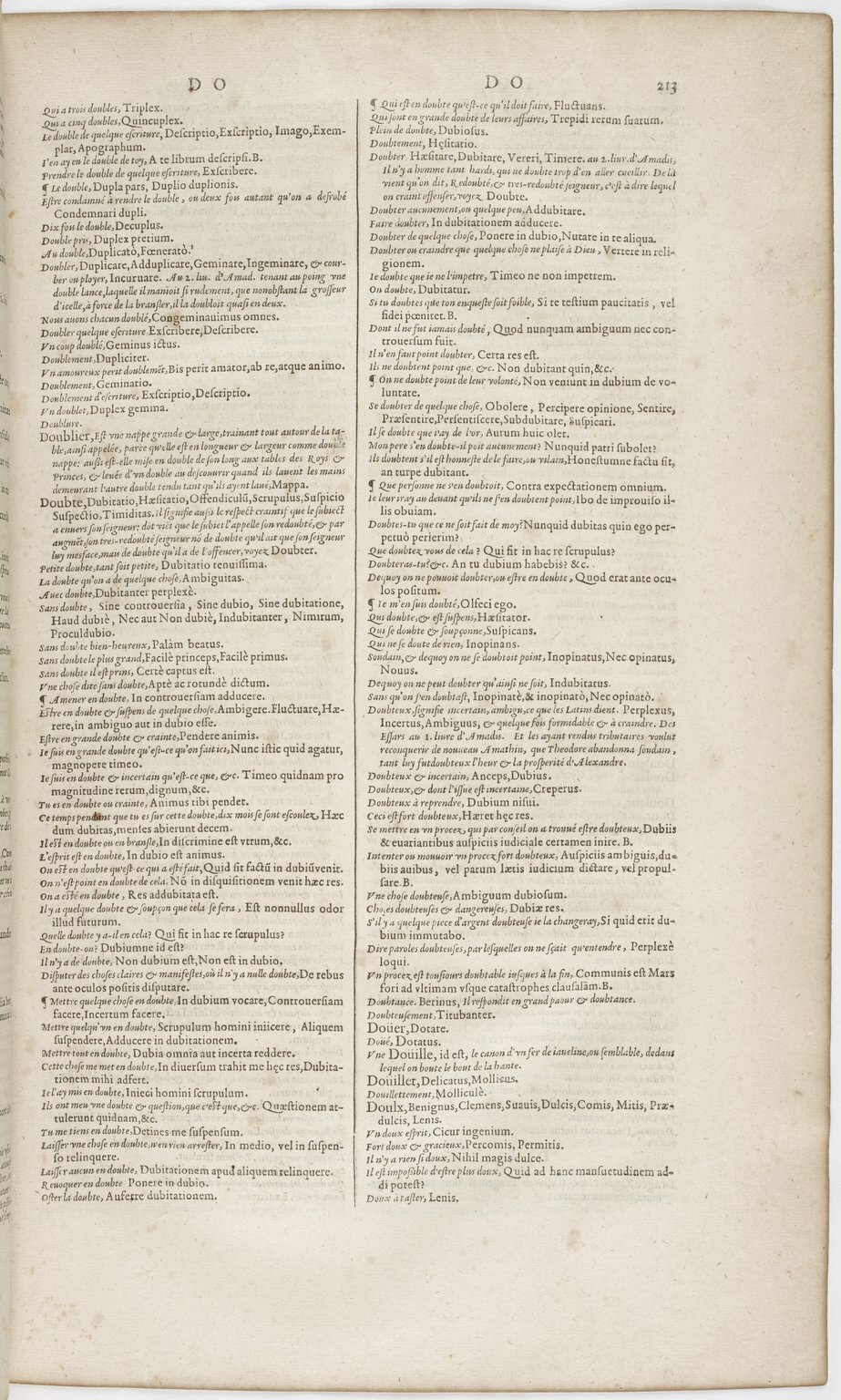 1606 - David Douceur - Trésor de la langue française - BnF