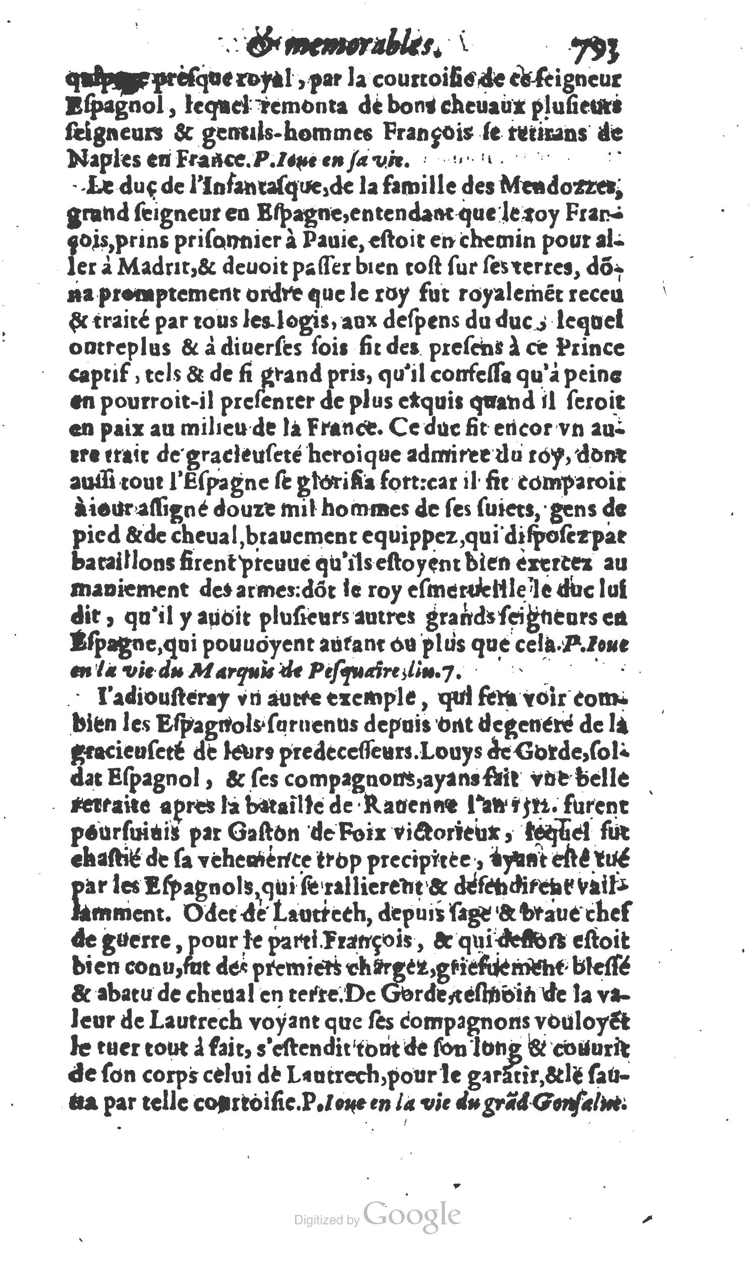 1610 - Paul Marceau - Trésor d’histoires admirables et mémorables - Princeton