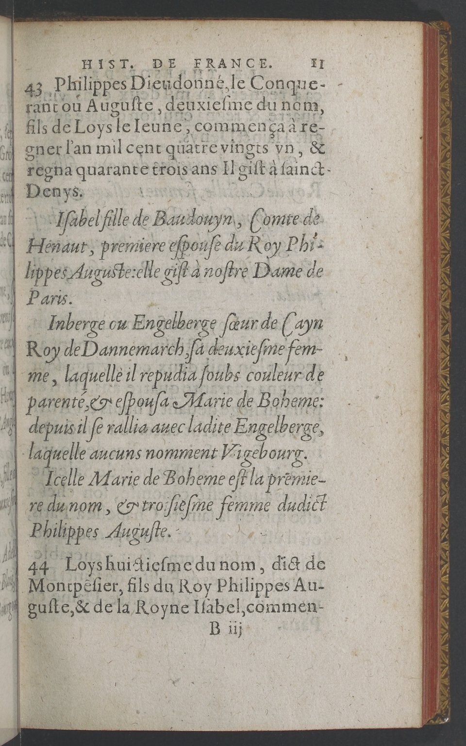 1603 - Galiot Corrozet - Trésor des histoires de France - BnF Tolbiac
