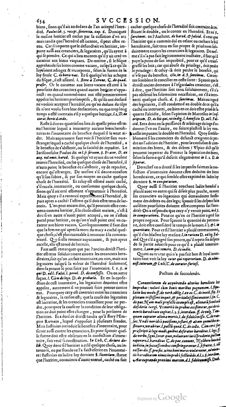 1629 - Veuve Nicolas Buon - Trésor du droit français (21754 T. 3) - BM Lyon
