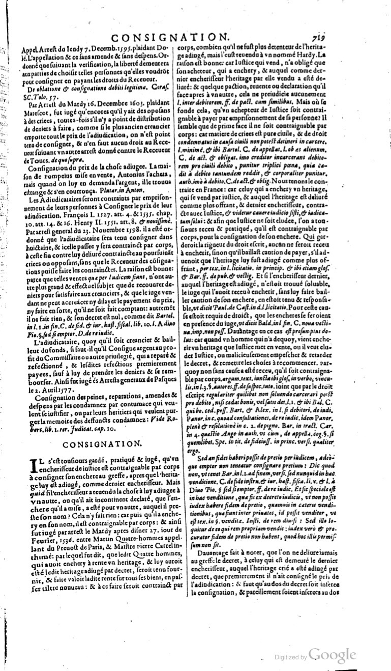 1629 - Veuve Nicolas Buon - Trésor du droit français (21754 T. 1) - BM Lyon