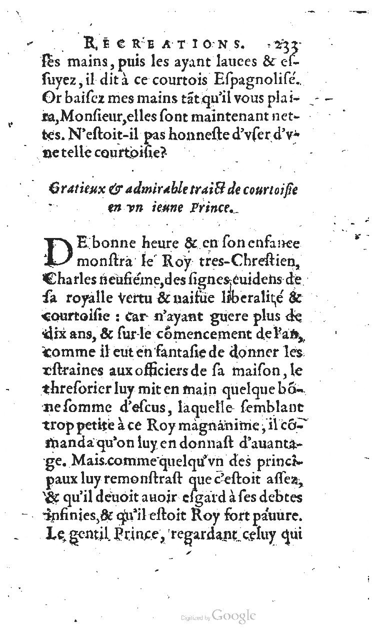 1627 - Jean Delamare - Trésor des récréations - BSB Munich