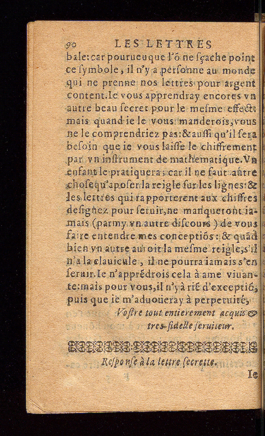 1614 - Barthélemy Vincent - Élite et Trésor des lettres missives - Bâle
