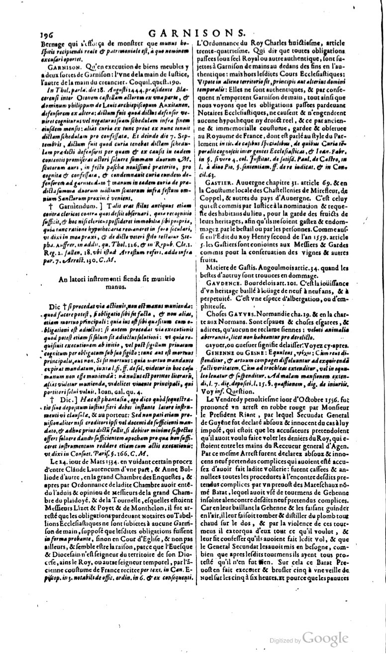 1629 - Veuve Nicolas Buon - Trésor du droit français (29620 T. 2) - BM Lyon