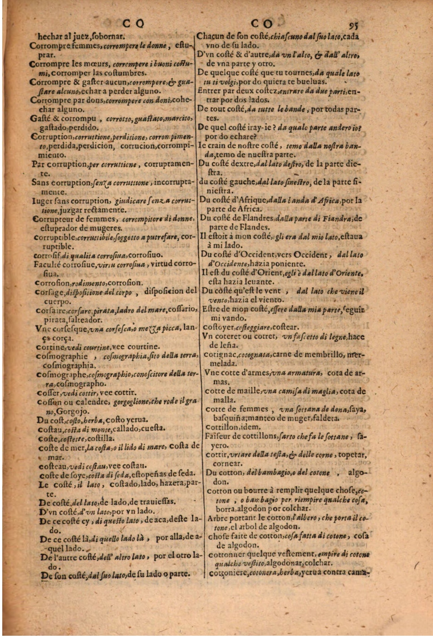 1616 - Pierre de la Rovière - Trésor des trois langues (Seconde partie) - BSB Munich