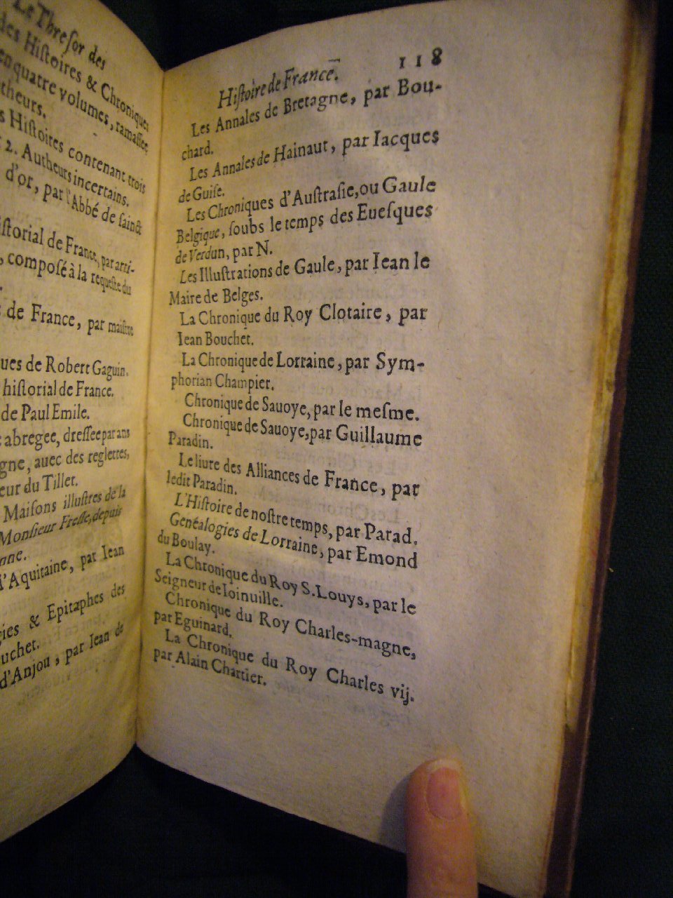 1630 - Jean Corrozet - Trésor des histoires de France - BnF