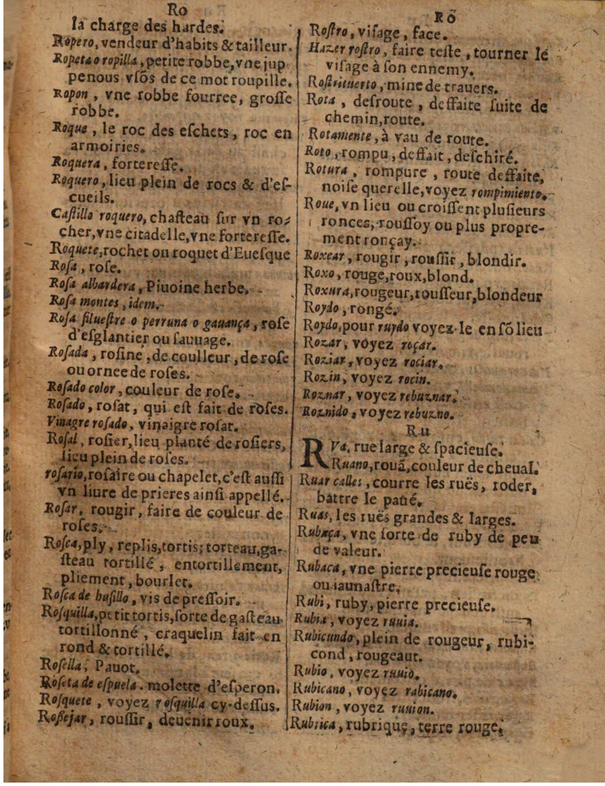 1625 - Hubert Antoine - Trésor des deux langues espagnole et française - Augsbourg