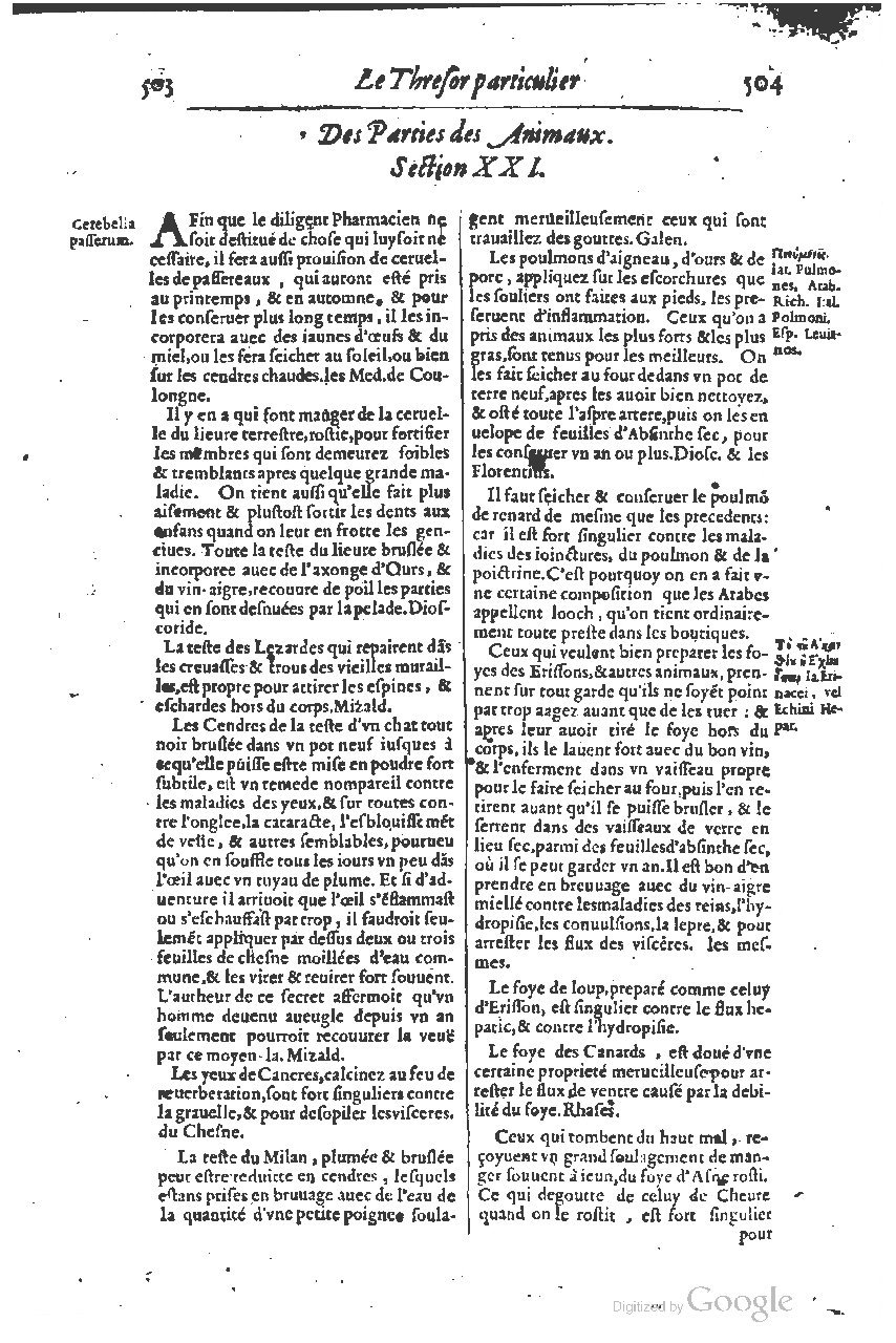 1616 - Étienne Gamonet - Grand trésor ou dispensaire - BSB Munich