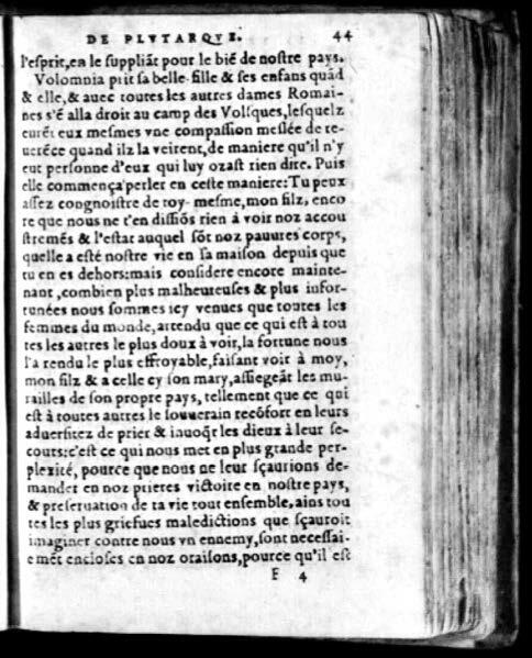 1574 - Benoît Rigaud - Trésor des vies de Plutarque - Avignon