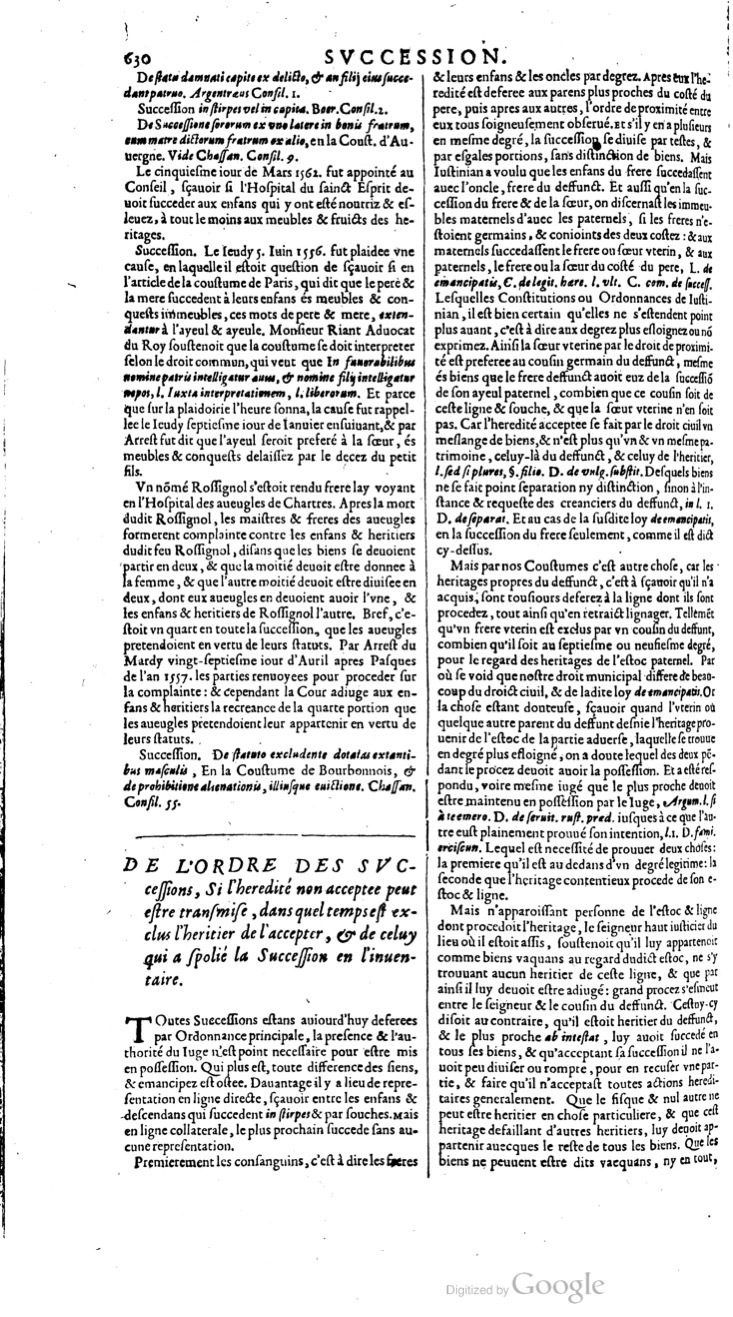 1629 - Veuve Nicolas Buon - Trésor du droit français (21754 T. 3) - BM Lyon